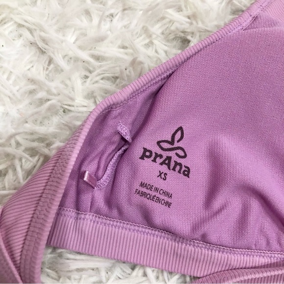 Prana‎ Speckle Rib Knit Bikini Top Violet Mist Purple Size XS - Picture 7 of 7